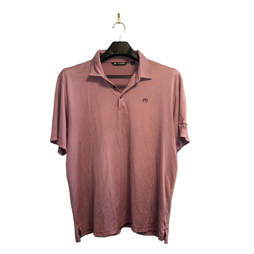Travis Mathew Men's Size XXL Short Sleeve Stripped Polo Shirt